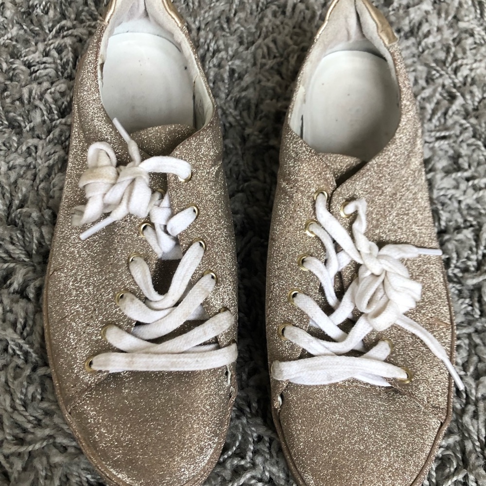 Schultz Gold Glitter Sneaker